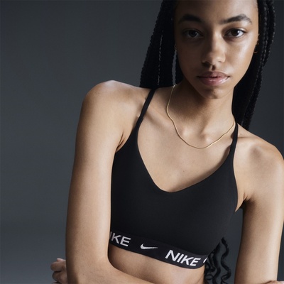 Nike Indy Light Support Women's Padded Adjustable Sports Bra - BLACK/BLACK/WHI
