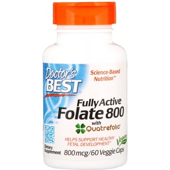 Image 1 of Doctor's Best BEST Fully Active Folate 800 mcg [60 капсули]