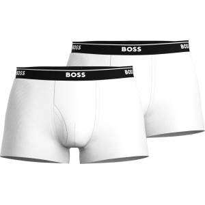 Boss Боксерки Boss Mens BOSS Bodywear 2 Pack Logo Waistband Boxers - White 100