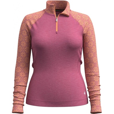 Smartwool W Classic Thermal Merino BL 1/4 Zip B Lady garden pink digi snow