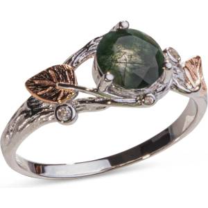 Silenti Jewelry Сребърен пръстен "Хербарий" - 6 - 52мм (16.6мм диам. )