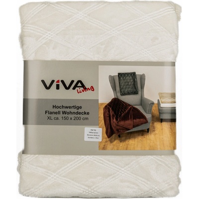 Avax deka mikroflanel kosokáro smetanová 150x200