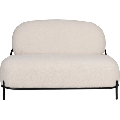 White Label Living Кремав диван от букле 125 cm Polly - White Label (3200212)