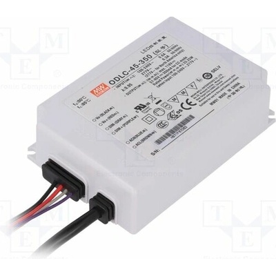 MEAN WELL ODLC-45-350 Napájecí zdroj: spínaný; LED; 33,25W; 57÷95VDC; 350mA; 90÷295VAC