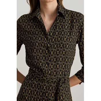 Ralph Lauren Рокля Lauren Ralph Lauren в черно среднодълга разкроена 200979912 (200979912)