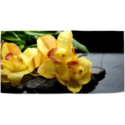 Sablio Uterák Žluté orchideje 50 x 100 cm