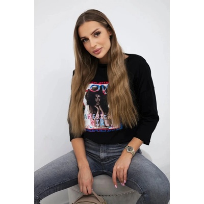 Kesi Dámske tričko LOVE Čierna