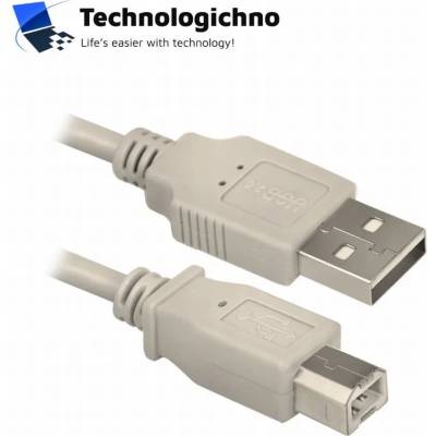 VCOM Кабел VCom USB 2.0 AM/BM Beige CU201-5.0 5m (CU201-5m)