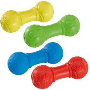 Ferplast Rubber Bone - Гумена играчка за кучета гирички Ø4x 10, 5 см/-1бр
