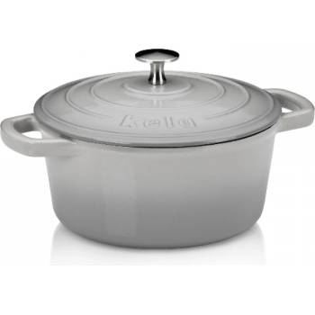 Kela Чугунена тенджера с капак Calido - Ø 21 см. - светло сива (KELA 12605)