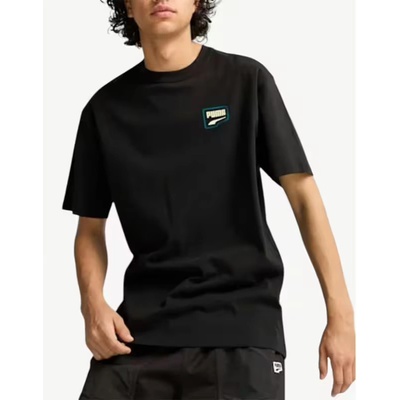 PUMA Downtown Relaxed Graphic Tee Black