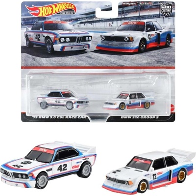 Mattel Hot Wheels Premium 2-Pack '73 BMW 3.0 CSL Race Car / BMW 320 Group 5