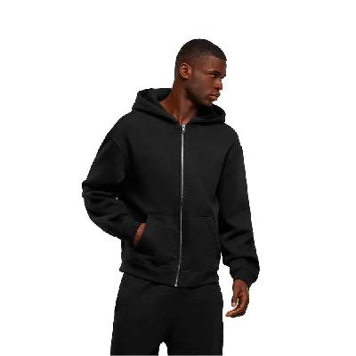 Блуза New morning studios NM013 Oversized full zip sweatshirt - Black (Black)