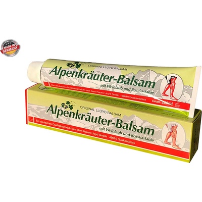 Original LLOYD Alpenkräuter Balsam s listem vinné révy a kaštanem 200 ml