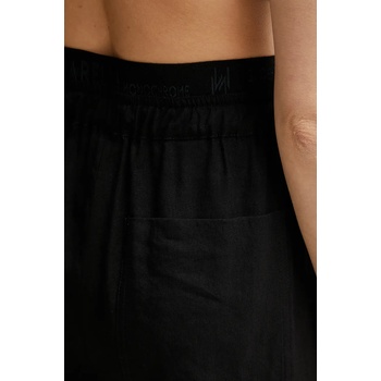 Marella Панталон с лен Marella FRED в черно със стандартна кройка, с висока талия 2513131085200 (2513131085)