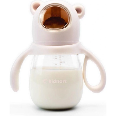Kidnort kojenecká lahev Jordbaer béžová 240 ml