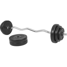 Gorilla Sports Nakladací činkový set, plastové závažie, 35 kg