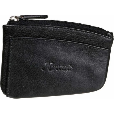 Kľúčenka MERCUCIO puzdro na kľúče z nappa kože Čierne 11 x 8-6,5 cm