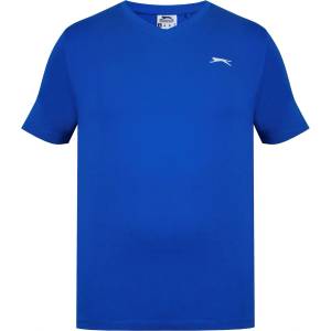 Slazenger Мъжка тениска Slazenger V Neck T Shirt Mens - Royal Blue