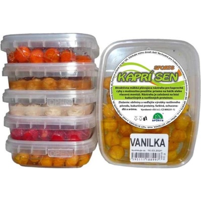 SPORTS Rohlíkové boilies kaprí sen + BOOSTER 60g 12mm VANILKA