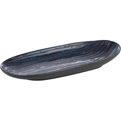 APS Melaminový talíř 280x135x40 mm, modrý, šedý Loops