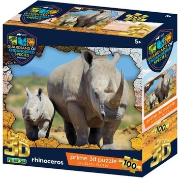 Prime 3D puzzle - ges Носорог 100 части