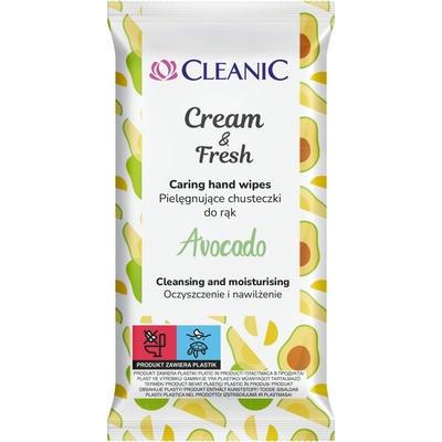Cleanic Utierky na ruky Cream&Fresh 15 ks