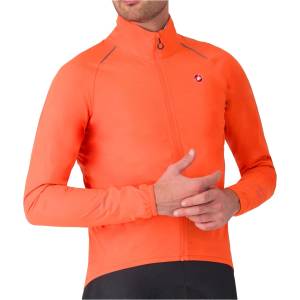 Castelli Мъжко водоустойчиво яке за колоездене Castelli Emergency 3 Rain Jacket Cycling jacket - Brilliant Orange (051-1308-0112)