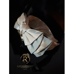 Radi handmade Сатенена диадема със ветло зелена панделка (975)