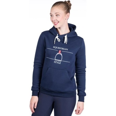 HKM Mikina Hoody Equine Sports červená – Zboží Dáma