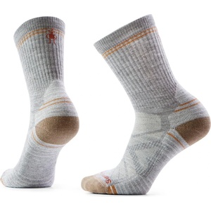 Smartwool Дамски туристически чорапи Smartwool Women's Performance Hike Light Cushion Crew Walking socks - Light Grey / White (201-4063-0812)