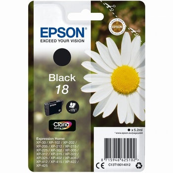 Epson Daisy C13T18014012 глава и патрон за мастиленоструен принтер 1 броя Оригинал Стандартен добив Черен (C13T18014012) (C13T18014012)