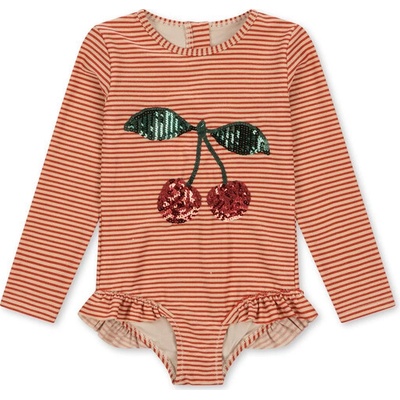 Plavkové body Konges Slojd Jade LS Glitter Stripe