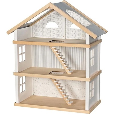 Goki Дървена къща за кукли Goki - На 3 етажа (51491)