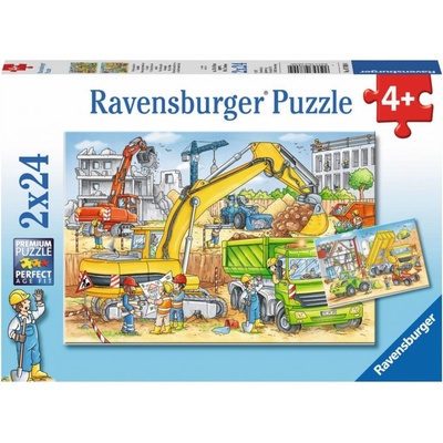 Ravensburger Tvrdá práce 2 x 24 dielov