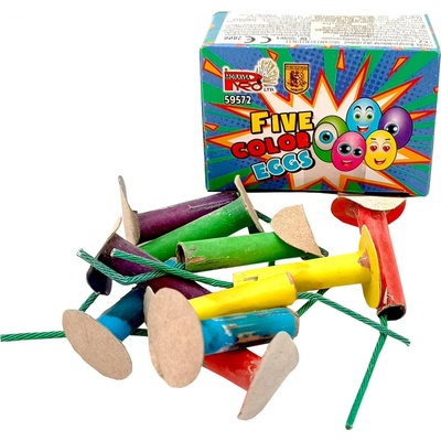 Ohňostrojová fontána Five color eggs 10 ks