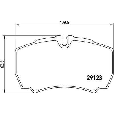 BREMBO Sada brzdových platničiek kotúčovej brzdy PA6023