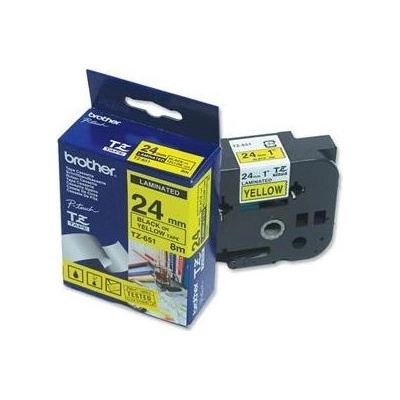 Samolepiaca páska Brother TZe-651 24 mm žltá/čierna