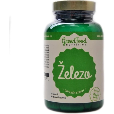 GreenFood Nutrition Železo 60 kapsúl