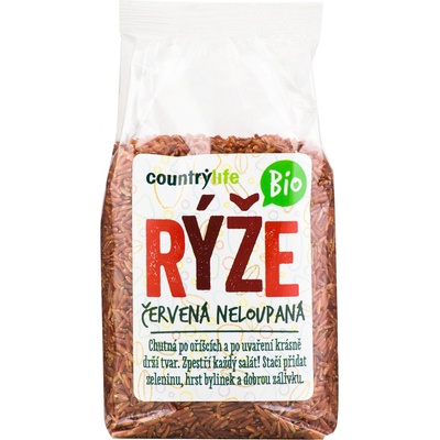 Country Life Bio Rýže červená neloupaná 0,5 kg – Zboží Dáma