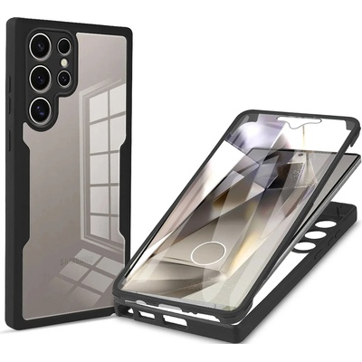 Techsuit Калъф за Samsung Galaxy S24 Ultra + Протектор - ColorVerse 360 Series - Черен