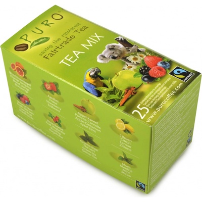 Puro Mix čajů různé druhy Fairtrade 25 x 2 g