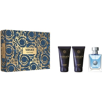Versace Pour Homme Комплект (EDT 50ml + AS Balm 50ml + SG 50ml) за Мъже