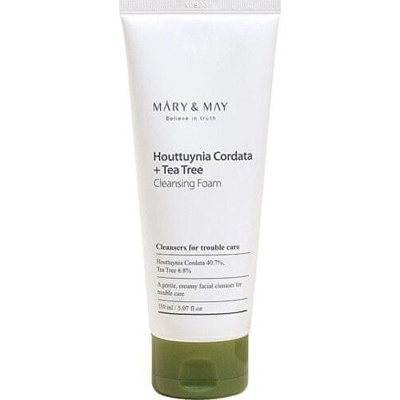 MÁRY & MAY Čisticí pěna na problematickou pleť Houttuynia Cordata + Tea Tree 150 ml