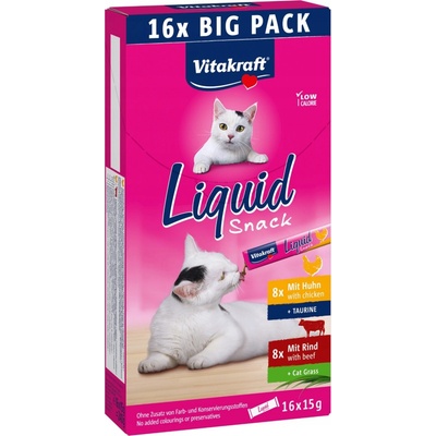 Vitakraft Cat Liquid snack játrovka a losos 16 x 15 g
