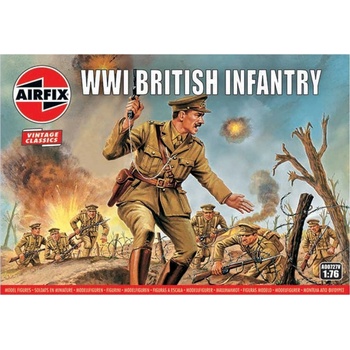 AIRFIX Classic Kit VINTAGE figurky A00727V - WW1 British Infantry 1:76 30-A00727V