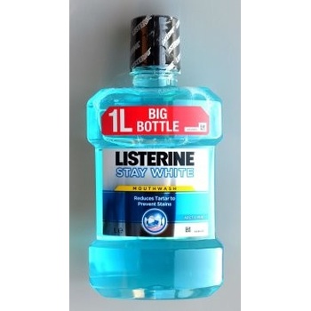 Listerine Stay White ústní voda pro přirozeně bělejší zuby 1000 ml
