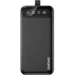 Dudao K8Plus Power Bank With LCD And LED Flashlight 30000 mAh - външна батерия с 4xUSB-A изхода и технология за бързо зареждане (черен)