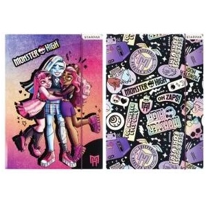 Starpak Briefcase with eraser pap a4 stk monster high fol10/100