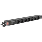 Lanberg 7 Plug 16A 2 m Switch (PDU-PRO-07E-0200-BK)